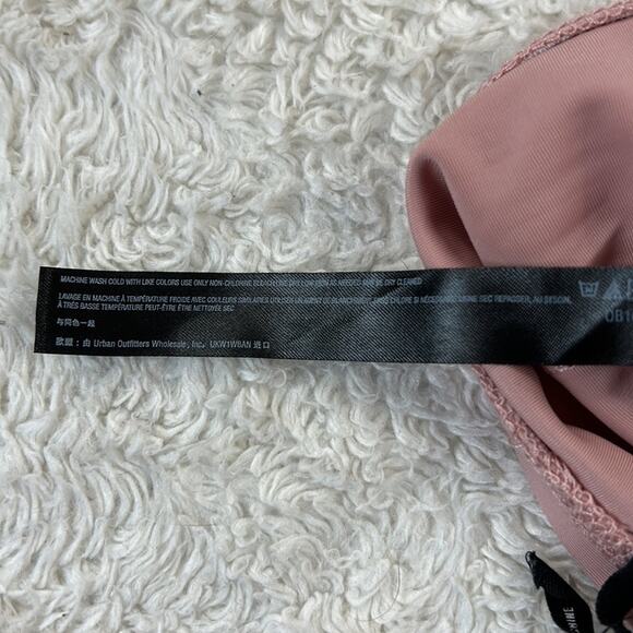 Out From Under Urban Outfitters pink and taupe stirrup leggings, size medium - Picture 13 of 14